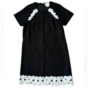 Kate Spade New York - Women’s Lace Trim Satin Crepe Dress (EUC)